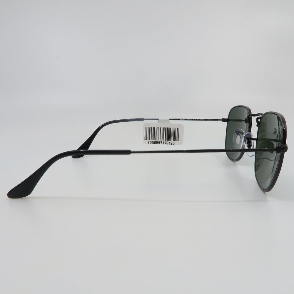Ray-Ban RB 3857 9199/31 51mm FRANK Black/Green Icons Glass New Sunglasses - Picture 5 of 7